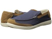 Cheap Crocs Comfort Loafers for Men - Walu Luxe Canvas - Navy/Stucco Online